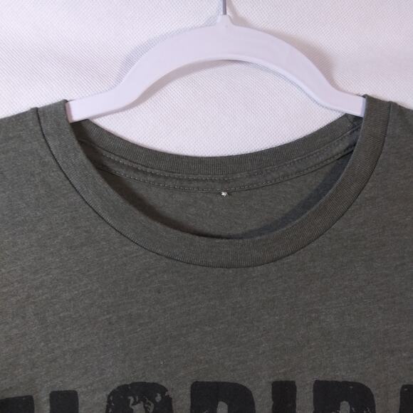 Florida Georgia Line Green Shirt Adult  Graphic Concert Tour Band Tee Size L - Picture 3 of 5